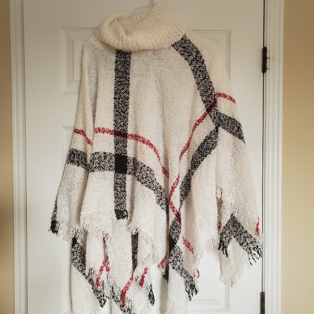 Knitted poncho